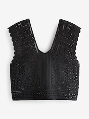 Black Crochet Tank - Image 5 of 6