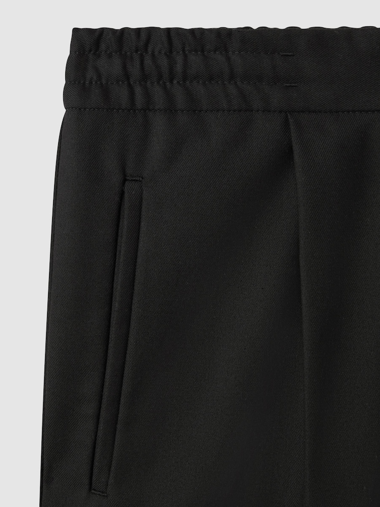 Negro - Pantalones holgados con cordón ajustable y dobladillo Brighton de Reiss - Imagen 7 de 7 Negro - Pantalones holgados con cordón ajustable y dobladillo Brighton de Reiss - Imagen 7 de 7
