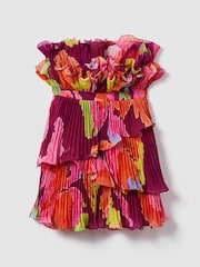 Amur Pleated Strapless Mini Dress - Image 2 of 6