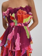 Amur Pleated Strapless Mini Dress - Image 4 of 6