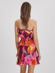 Amur Pleated Strapless Mini Dress - Image 5 of 6