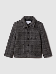 Sobrecamisa abotonada de cuadros Covert de Reiss - Imagen 2 de 6