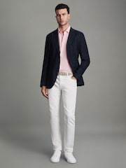 Reiss Flamingo Holiday Slim Fit 100% Linen Shirt - Image 3 of 5