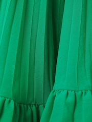 Amur Pleated Plunge Neck Mini Dress - Image 6 of 6