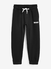Черный - Спортивные брюки с логотипом BOSS - Изображение 1 из 2