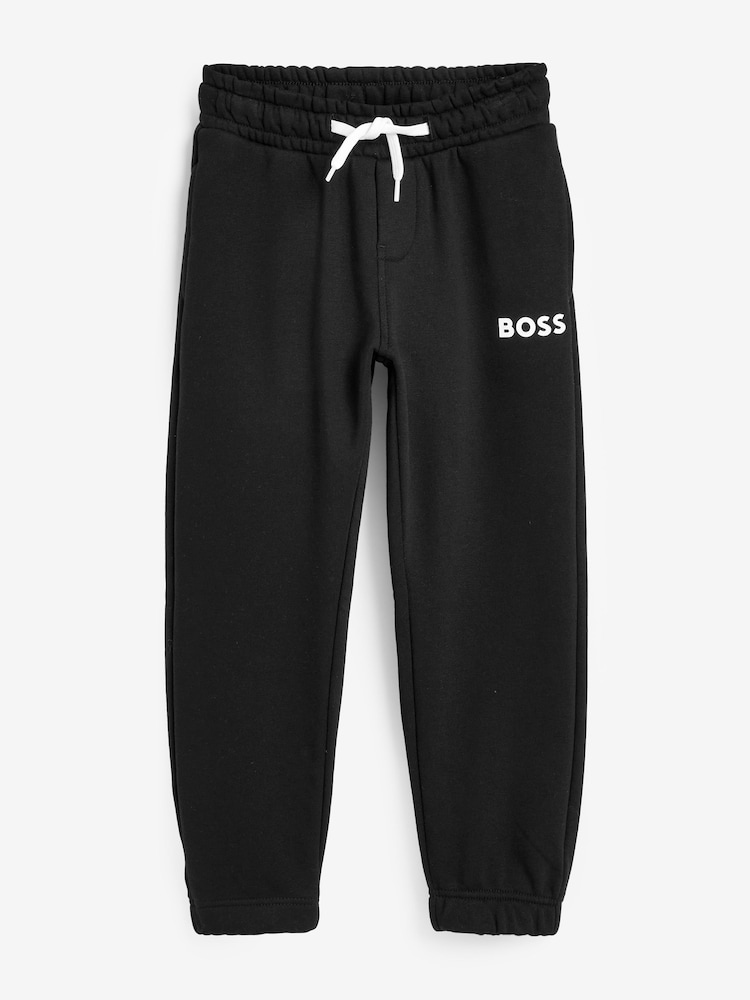 Черный - Спортивные брюки с логотипом BOSS - Изображение 1 из 2 Черный - Спортивные брюки с логотипом BOSS - Изображение 1 из 2