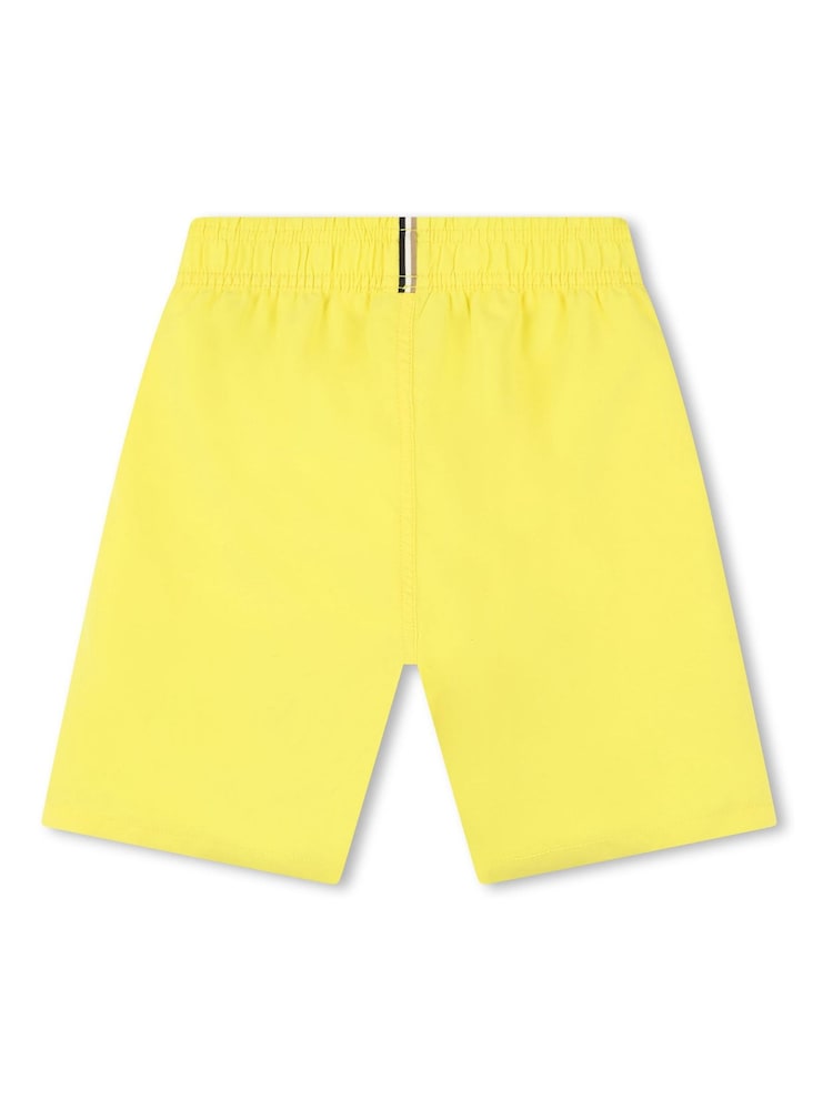 BOSS Yellow Logo Swim Shorts - Image 2 of 2 BOSS Yellow Logo Swim Shorts - Image 2 of 2
