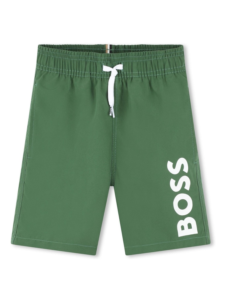 BOSS Green Logo Swim Shorts - Image 1 of 2 BOSS Green Logo Swim Shorts - Image 1 of 2