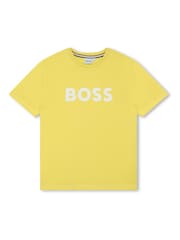 Rumena - Majica s krakimi rokavi in logotipom BOSS - Slika 1 iz 3