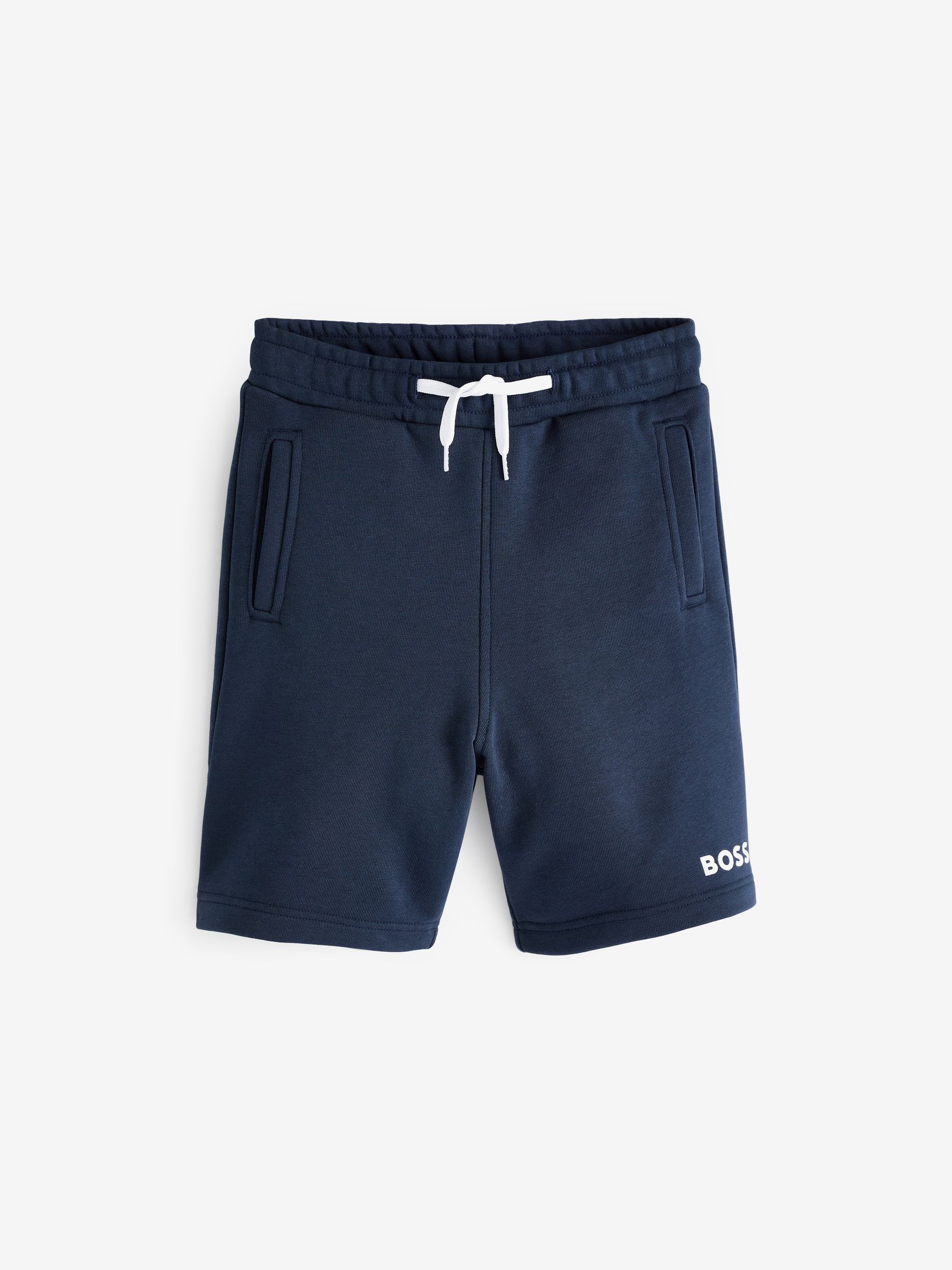 Buy BOSS Navy Blue Logo Jersey Shorts from Next United Arab Emirates