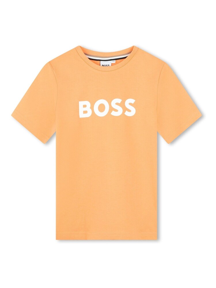 Oranžna - Majica s krakimi rokavi in logotipom BOSS - Slika 1 iz 2 Oranžna - Majica s krakimi rokavi in logotipom BOSS - Slika 1 iz 2