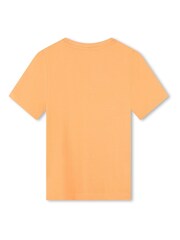 Oranžna - Majica s krakimi rokavi in logotipom BOSS - Slika 2 iz 2