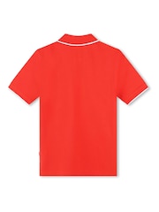 BOSS Red 100% Cotton Short Sleeved Logo Polo Shirt - Image 2 of 2