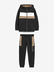BOSS Black Chest Logo Hooded Tracksuit - Image 1 of 5