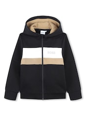 BOSS Black Chest Logo Hooded Tracksuit - Image 2 of 5