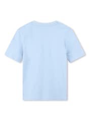 BOSS Blue Short Sleeved Logo T-Shirt - Image 2 of 2
