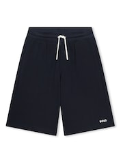BOSS Blue Colourblock Polo And Shorts Set - Image 3 of 7