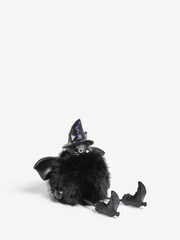 Black Halloween Fluffy Cat Ornament - Image 4 of 4