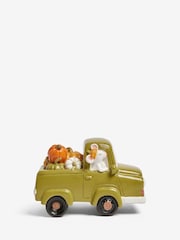 Green Autumn Pumpkin Truck Ornament - Image 3 of 5