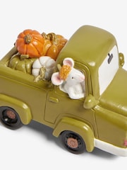Green Autumn Pumpkin Truck Ornament - Image 5 of 5
