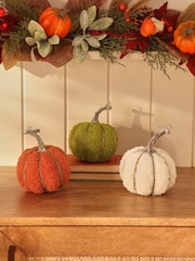 Set of 3 Multi Borg Pumpkin Ornaments - Image 1 of 5