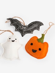 Set of 3 Multi Halloween Felt Baubles - Image 3 of 3