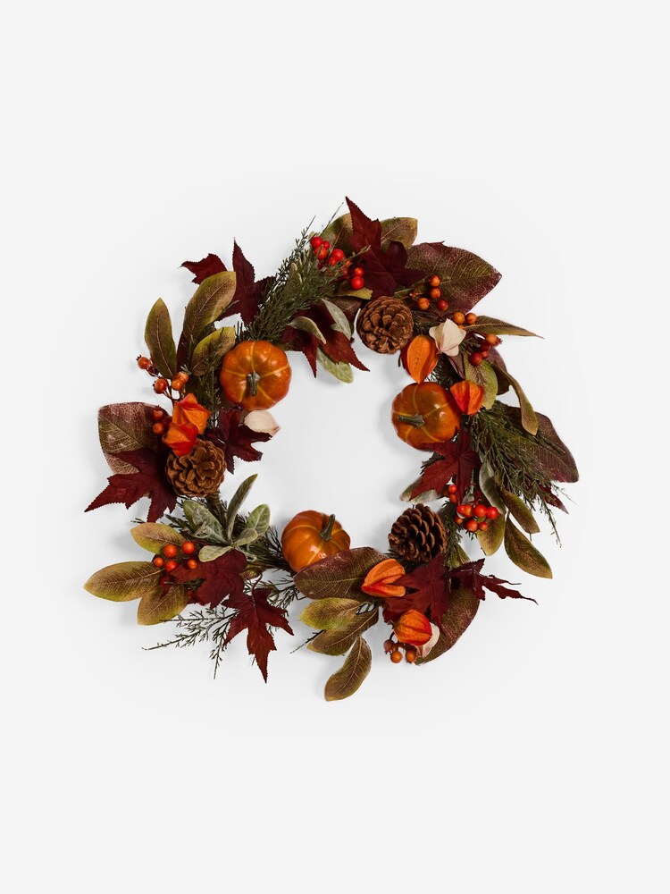 Standard Autumn Pumpkin Small Wreath - Image 4 of 4
