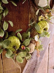 Green Autumn Equinox Pumpkin Wreath - Image 3 of 4