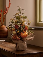 Orange Light Up Autumn Pumpkin Faux Tree - Image 2 of 5