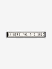 Black Halloween Here For The Boos Sign - Image 3 of 4