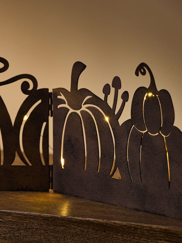 Brown Pumpkin Patch Lit Garland - Image 2 of 3