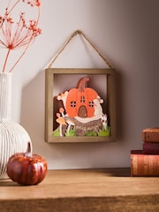 Orange Halloween Pumpkin Patch Hanging Decoration - Image 2 of 4