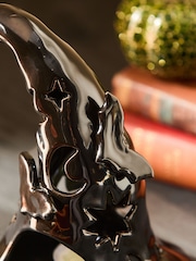 Black Halloween Witches Hat Tea Light Candle Holder - Image 2 of 3