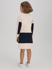 Reiss שמלת(שמלה) אלזה כותנה ג'רזי Blend צווארון עגול - תמונה 5 מתוך 6