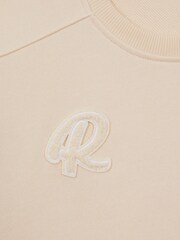 Reiss שמלת(שמלה) אלזה כותנה ג'רזי Blend צווארון עגול - תמונה 6 מתוך 6