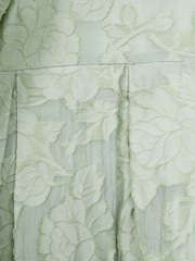 Reiss Sage Thea 9-13 yrs Jacquard Puff Sleeve Dress - Image 6 of 6