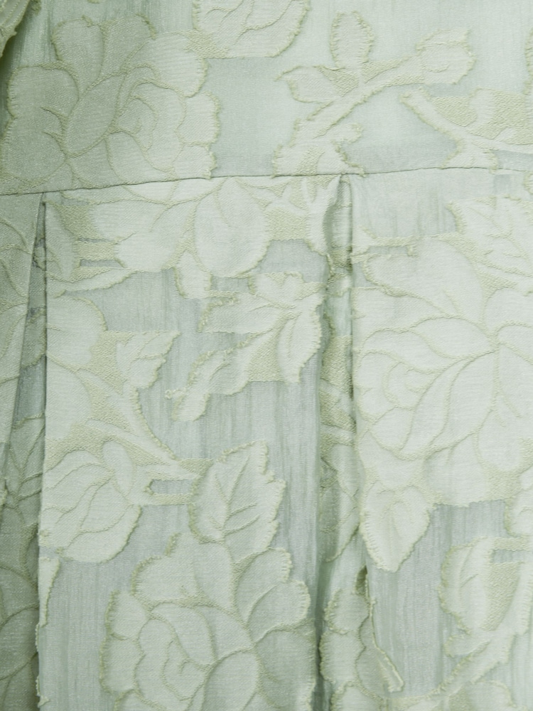 Reiss Sage Thea 9-13 yrs Jacquard Puff Sleeve Dress - Image 6 of 6