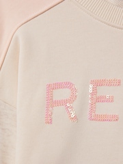 Sudadera de mezcla de algodón con lentejuelas Ivy de Reiss - Imagen 6 de 6