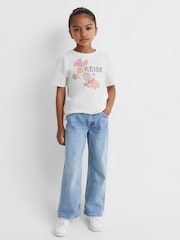 Reiss Ivory Misha 4-9 yrs Cotton Motif Crew-Neck T-Shirt - Image 1 of 6