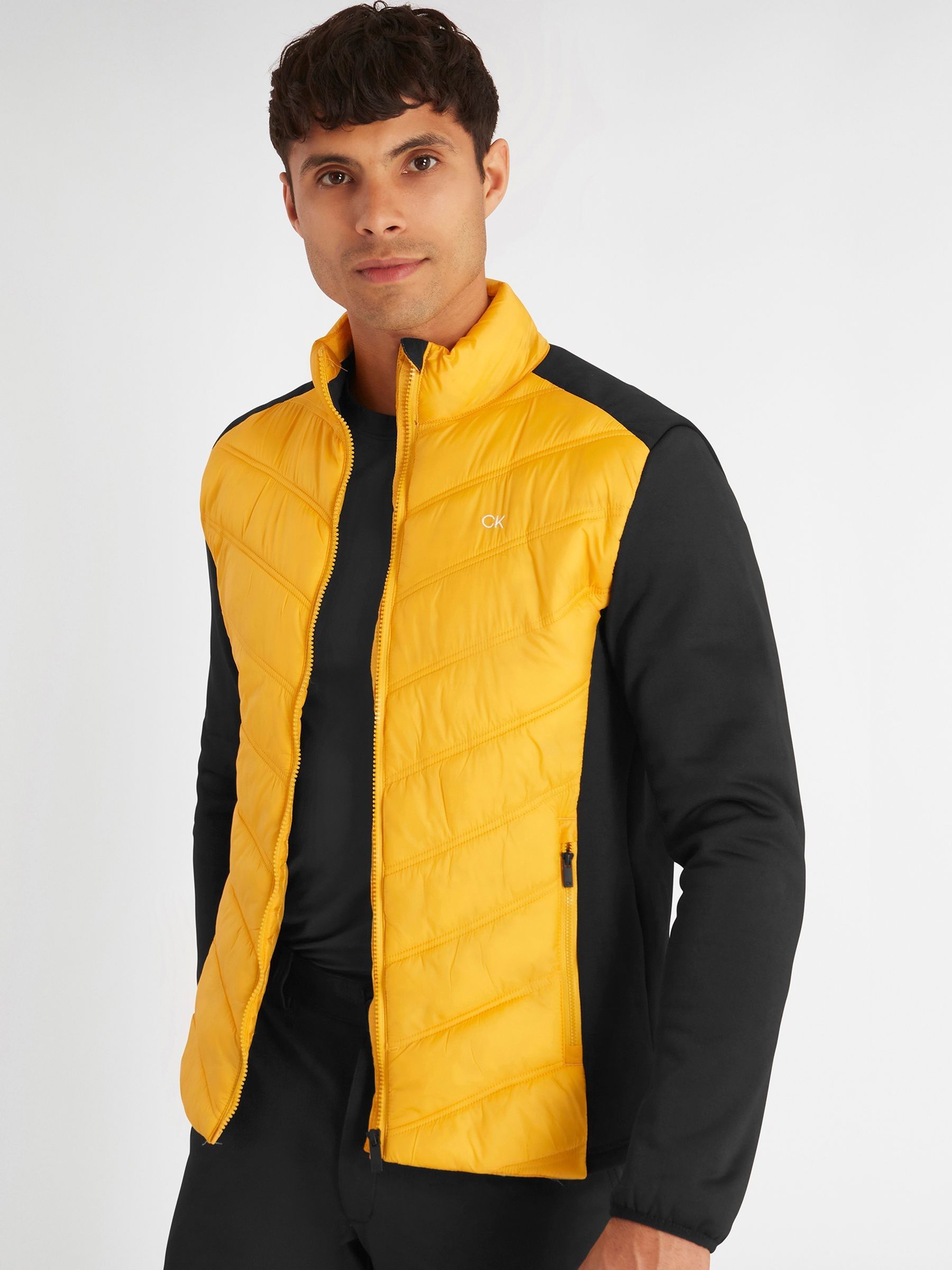 Yellow calvin klein jacket top