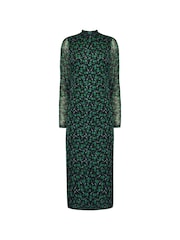 Ro&Zo Ditsy Print Mesh Dress - Image 5 of 5