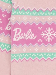 Vanilla Underground Pink Barbie Kids Christmas Jumper - Image 5 of 6