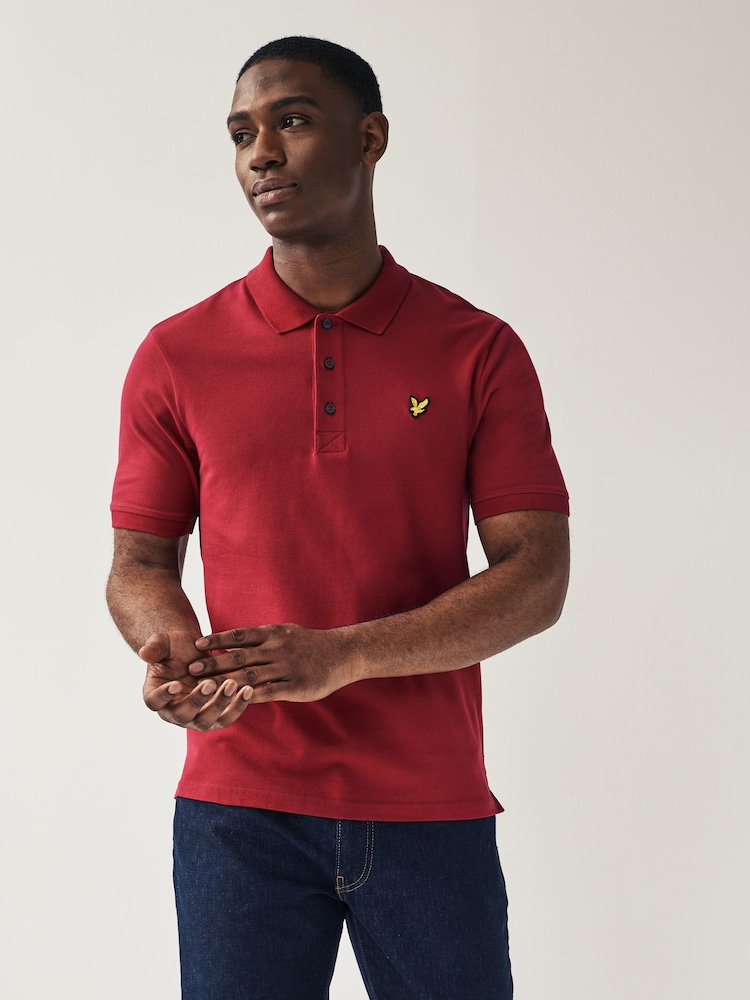 Lyle & Scott Rich Pink Classic Polo Shirt - Image 1 of 7