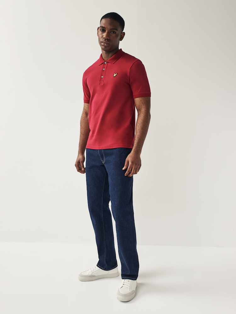 Lyle & Scott Rich Pink Classic Polo Shirt - Image 2 of 7