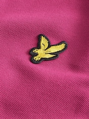 Lyle & Scott Rich Pink Classic Polo Shirt - Image 6 of 7