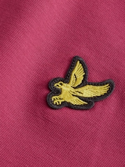 Lyle & Scott Rich Pink Crew Neck 100% Cotton T-Shirt - Image 6 of 6