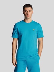 Lyle & Scott Leisure Blue Crew Neck 100% Cotton T-Shirt - Image 1 of 7