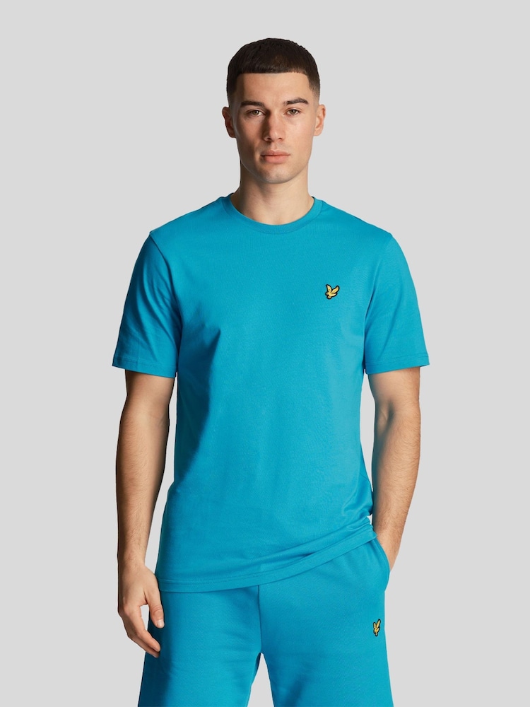 Lyle & Scott Leisure Blue Crew Neck 100% Cotton T-Shirt - Image 1 of 7