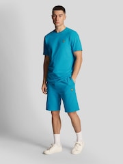 Lyle & Scott Leisure Blue Crew Neck 100% Cotton T-Shirt - Image 2 of 7
