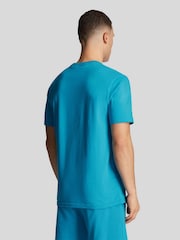 Lyle & Scott Leisure Blue Crew Neck 100% Cotton T-Shirt - Image 3 of 7